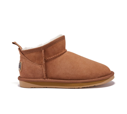 Cosy Ultra Short Chestnut Sheepskin Boot Australia Luxe Collective