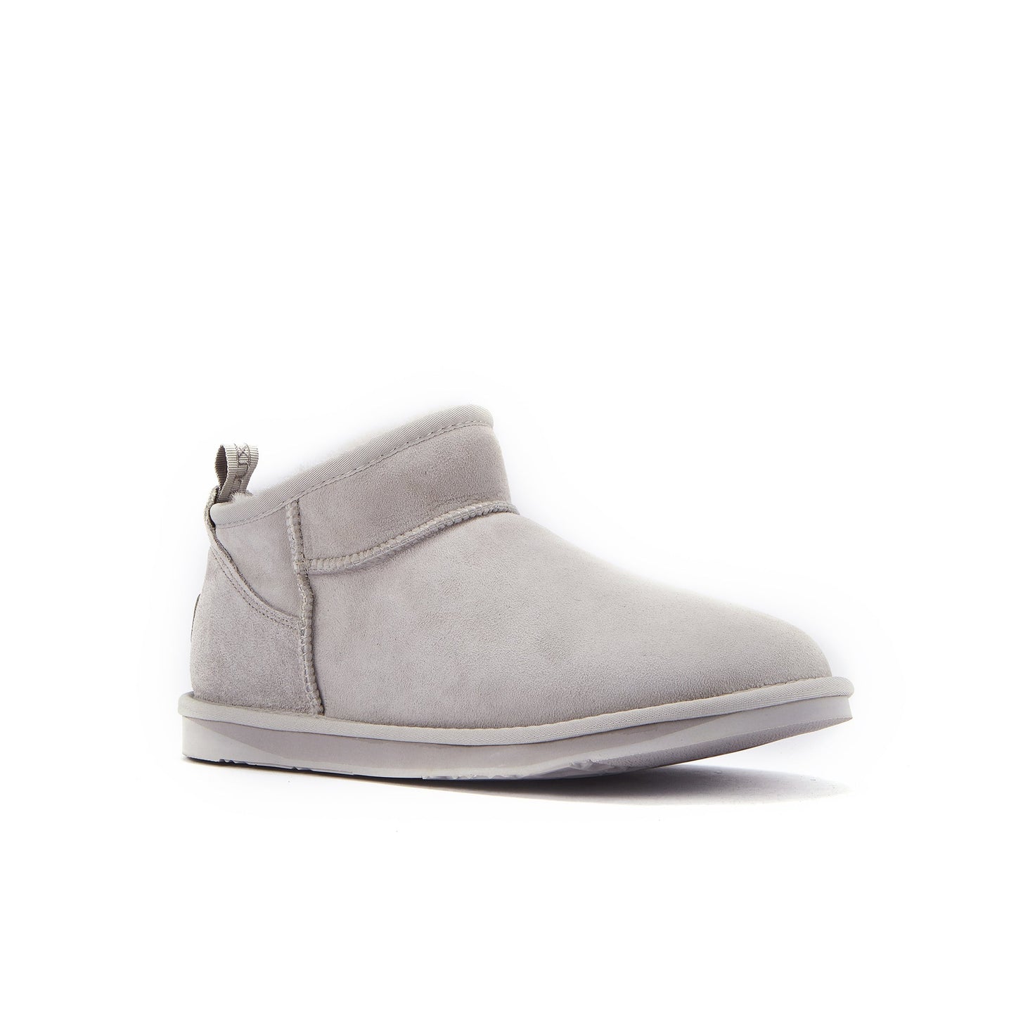 Ultra Short Ice Gray Sheepskin Boot COSY