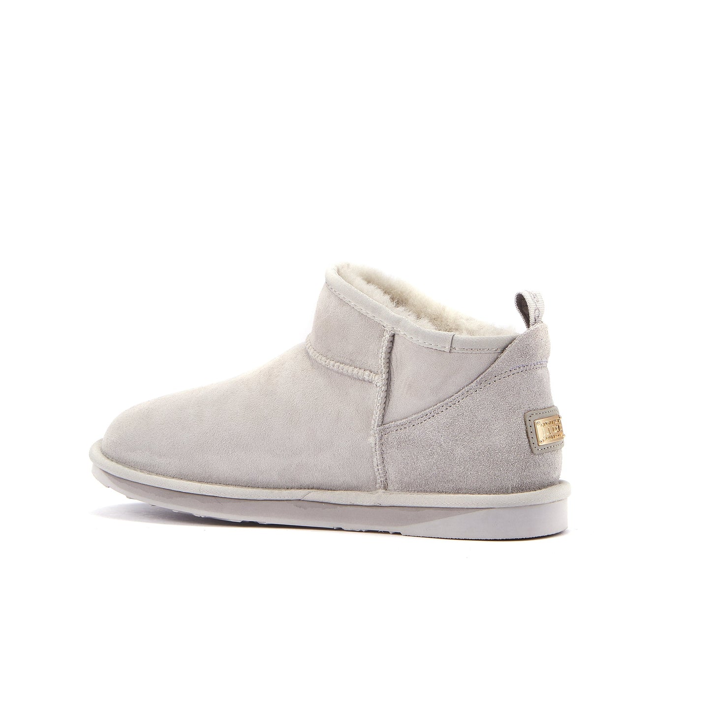 Ultra Short Ice Gray Sheepskin Boot COSY