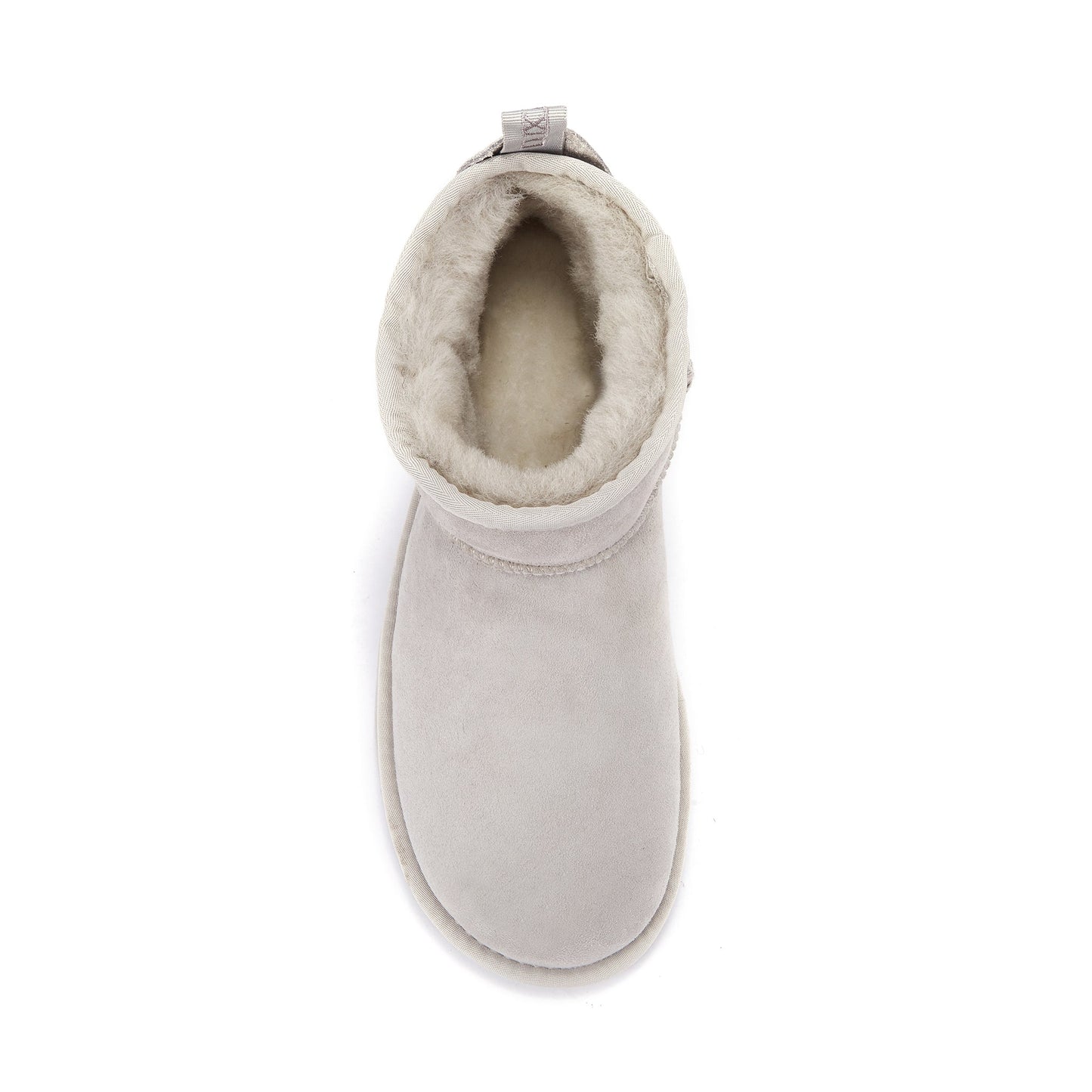 Ultra Short Ice Gray Sheepskin Boot COSY