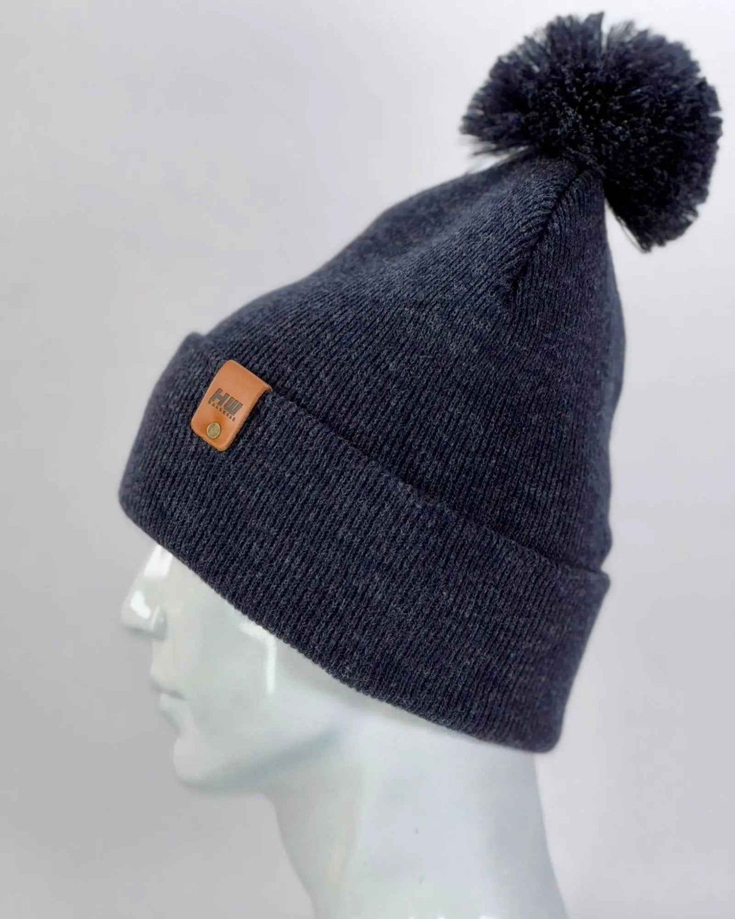 PomPom Denim Blue Beanie CPP1 HAAKWEAR