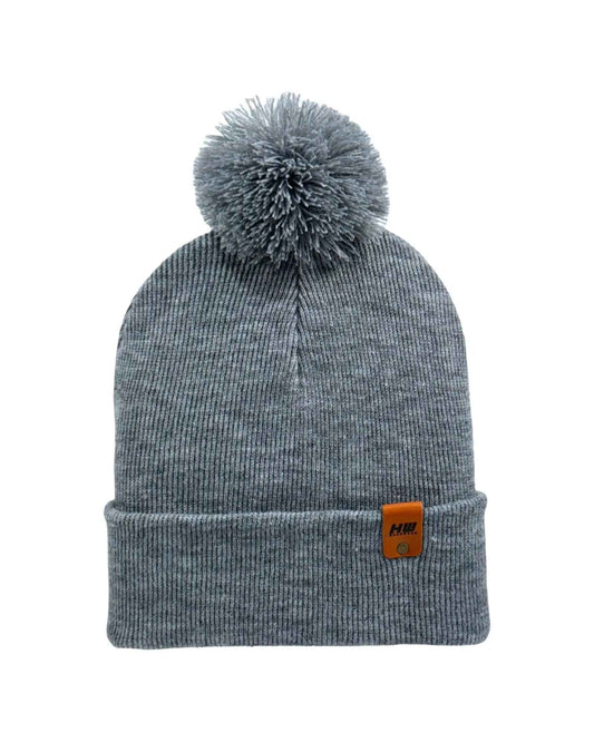 PomPom Koala Gray Beanie CPP1 HAAKWEAR Made in USA