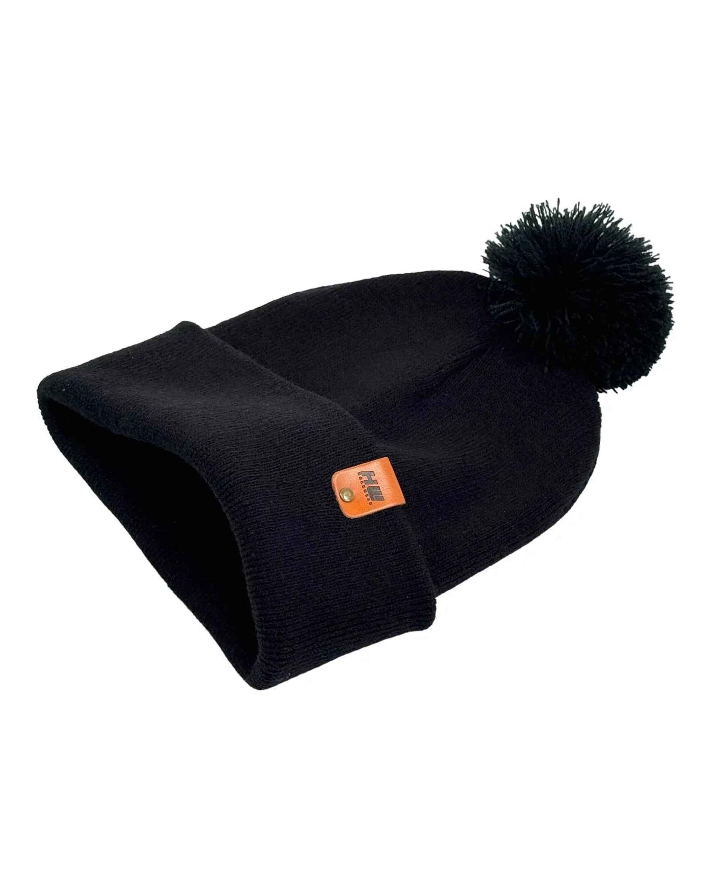 PomPom Midnight Black Beanie CPP1 HAAKWEAR