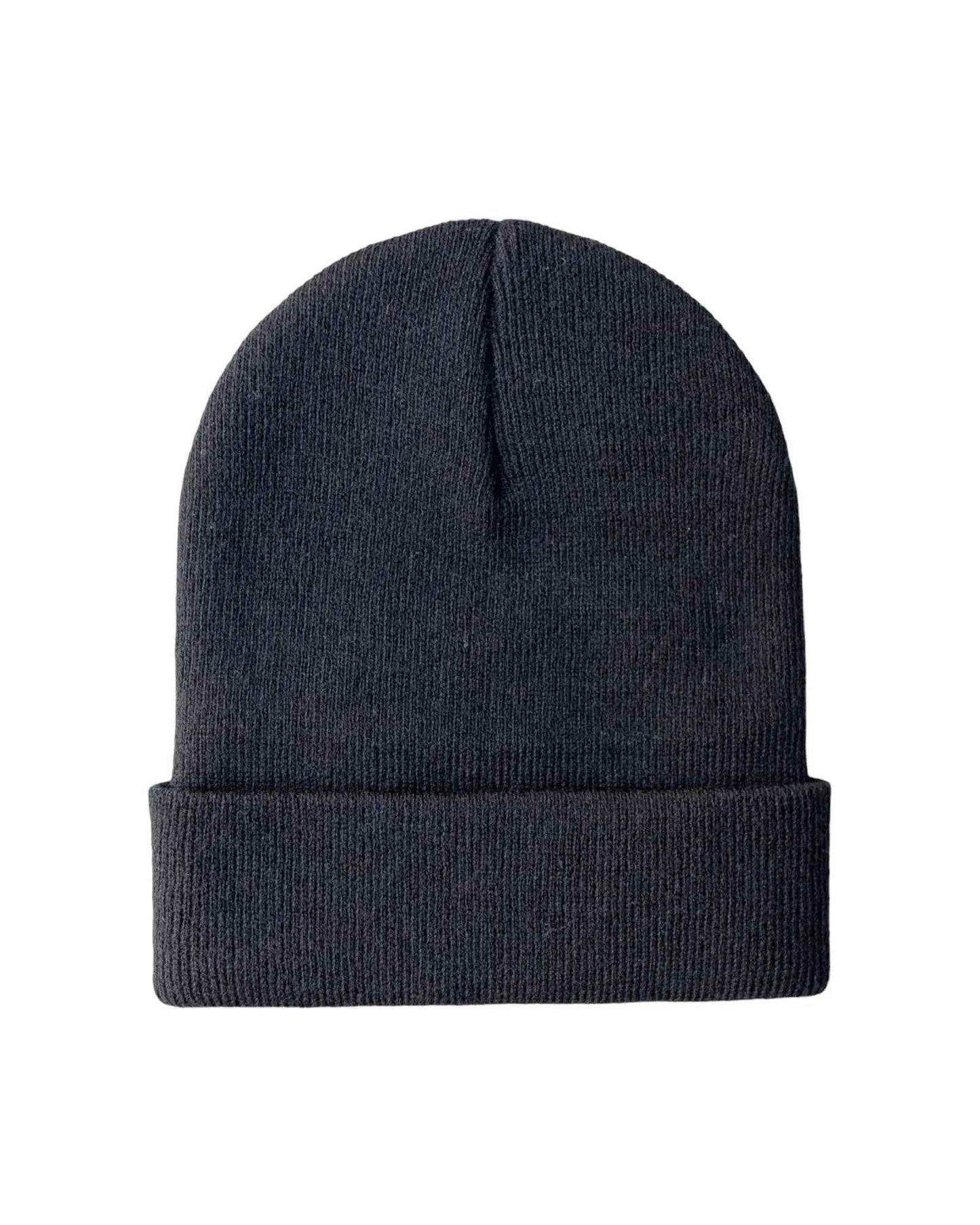 Traditional Silent Cuffed Beanie Charcoal Black CS100 HAAKWEAR