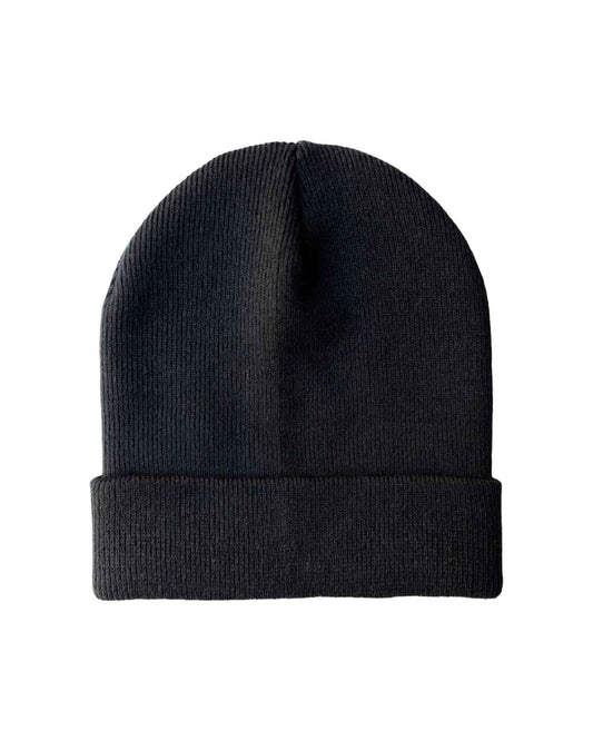Silent Cuffed Midnight Black Beanie CS101 HAAKWEAR