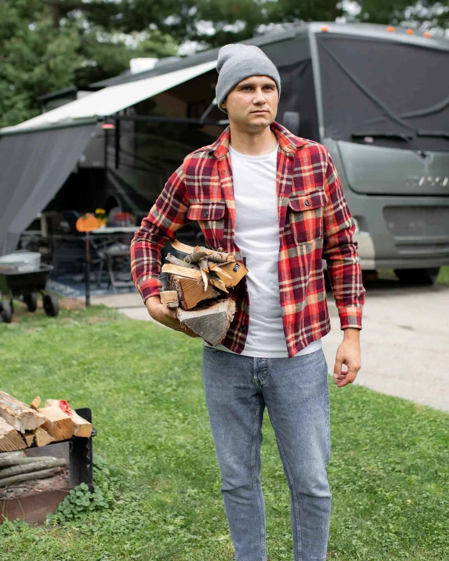 CS108 Traditional Silent Cuffed Beanie Koala Gray HAAKWEAR