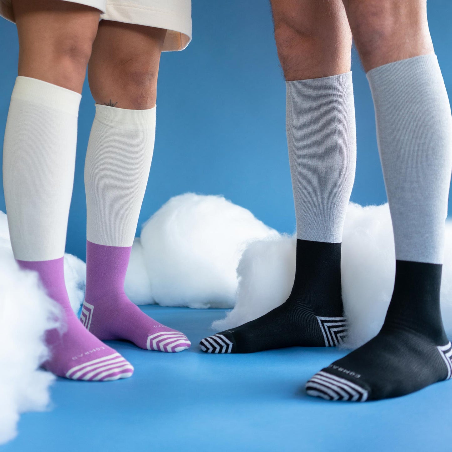 CloudCotton Colorblock Compression Socks Comrad