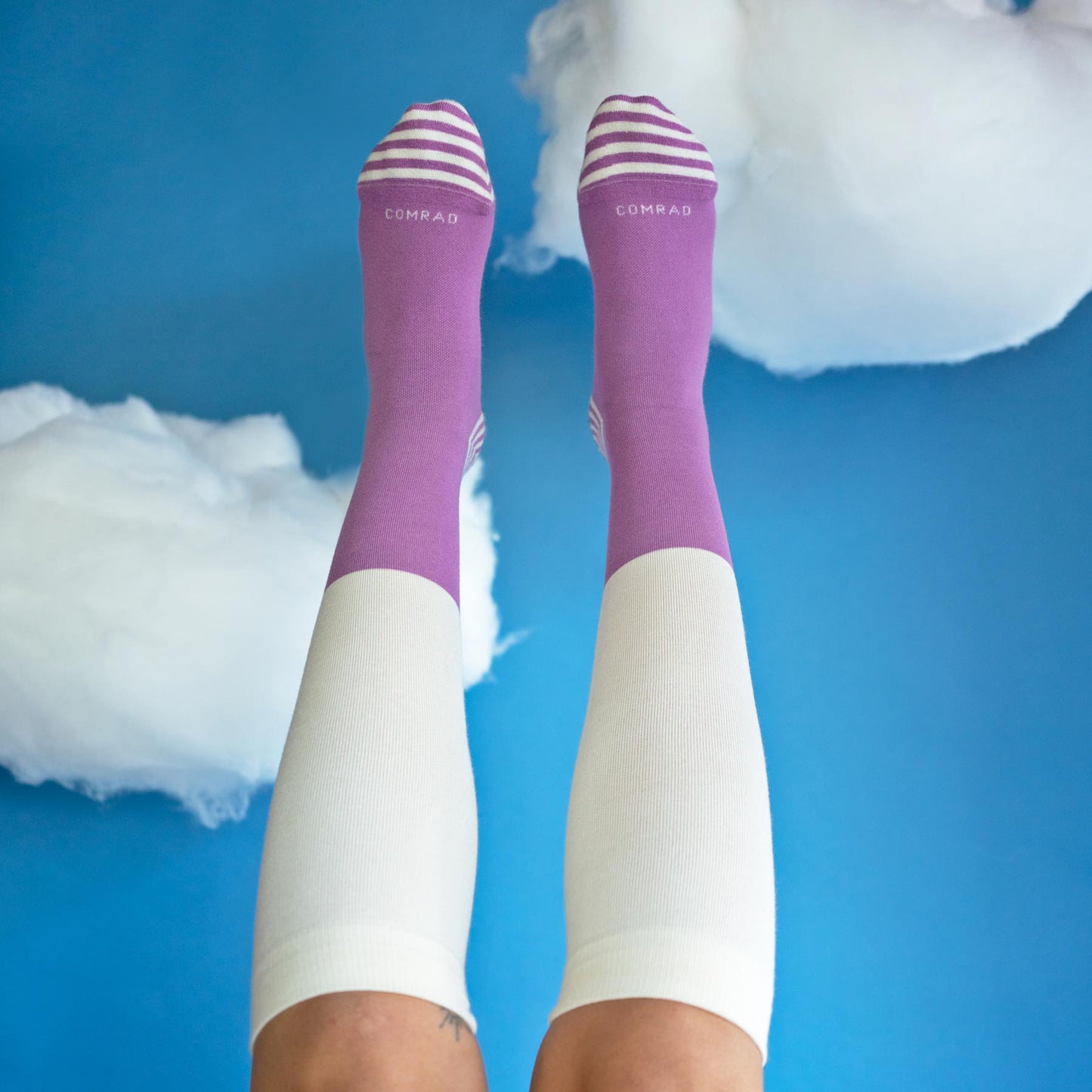 Cotton Tencel Colorblock Compression Socks Comrad