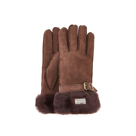 Suede Finish Cuff Gloves Winter Gloves BEVA