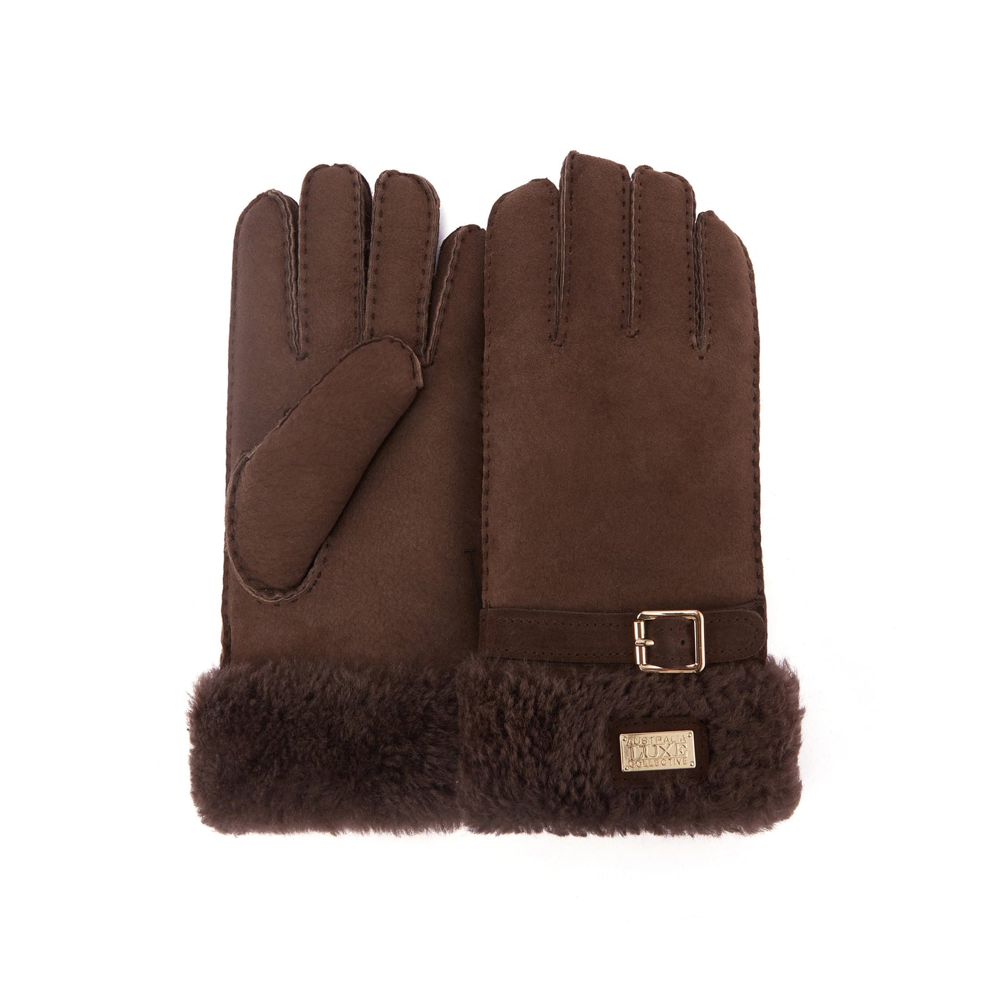 Cuff Suede Burnt Winter Gloves Australia Luxe Collective