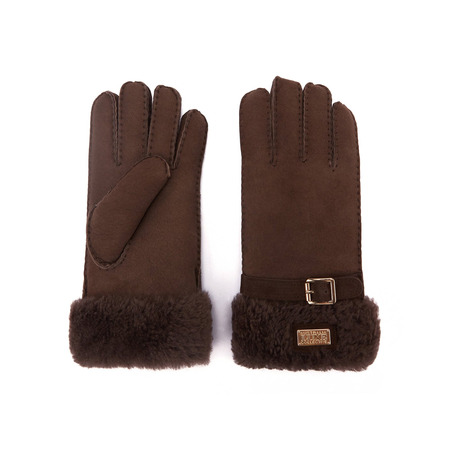 Cuff Suede Burnt Winter Gloves Australia Luxe Collective