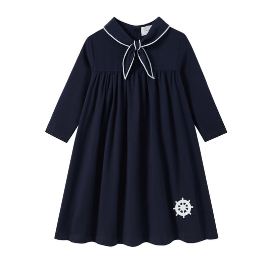 Coastal Navy Dress