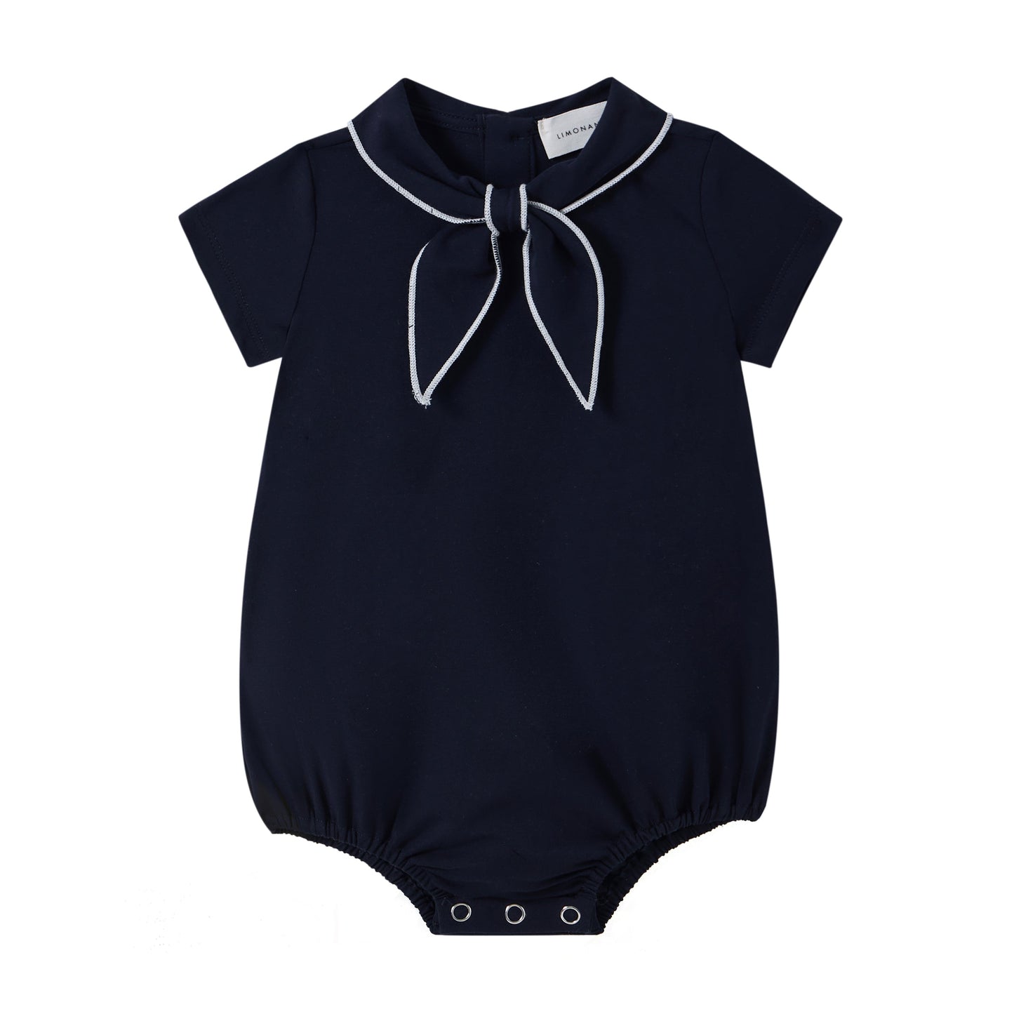 Coastal Navy Girls Romper