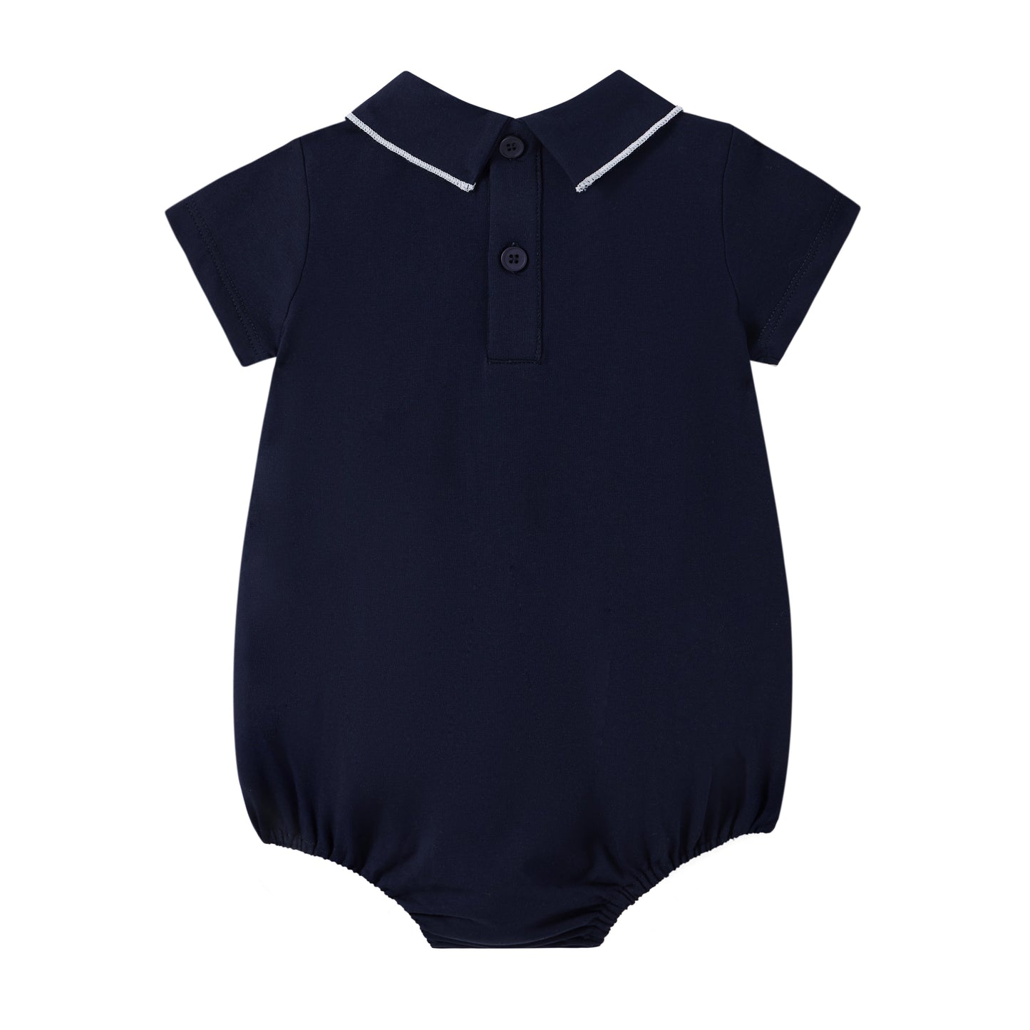 Coastal Navy Girls Romper