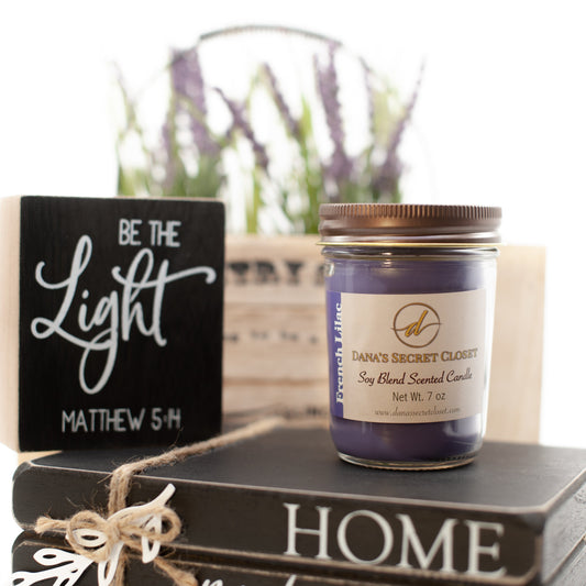 French Lilac Floral Soy Paraffin Candle Dana Shook & Lewis Bennett