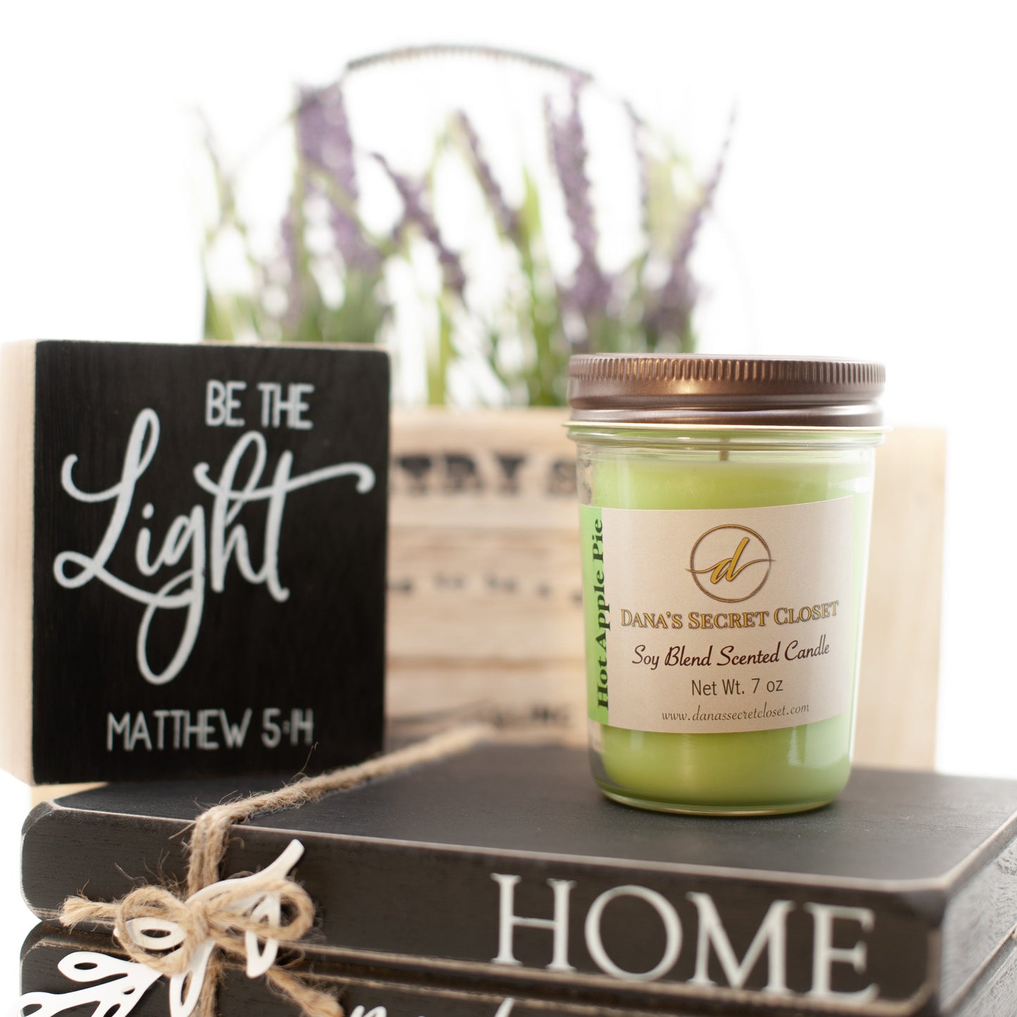 Hot Apple Pie Soy Paraffin Candle Grandma's Kitchen Collection