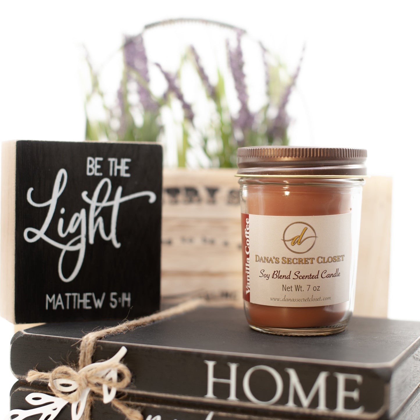 Vanilla Coffee Scented Candle Handmade Soy Paraffin