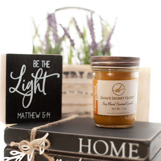 Caramelized Pralines Scented Candle Soy Paraffin Handmade