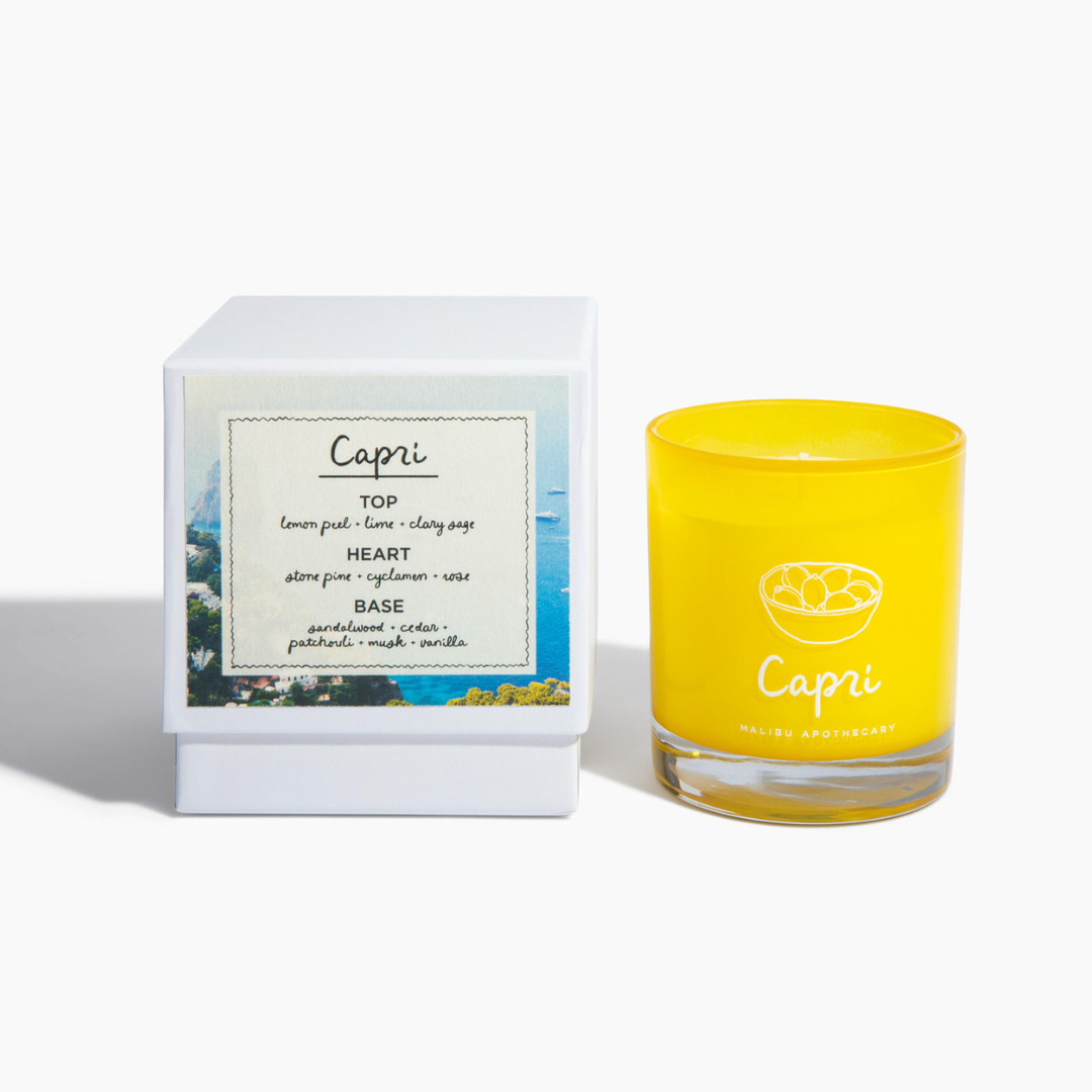 Lemon Peel & Sage Limited Edition Candle 8oz Coconut Soy Wax CAPRI