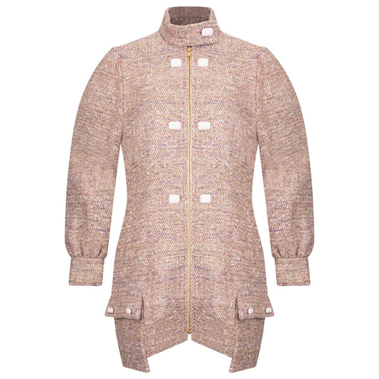 Tweed Silk Threads Coat Dress Celina