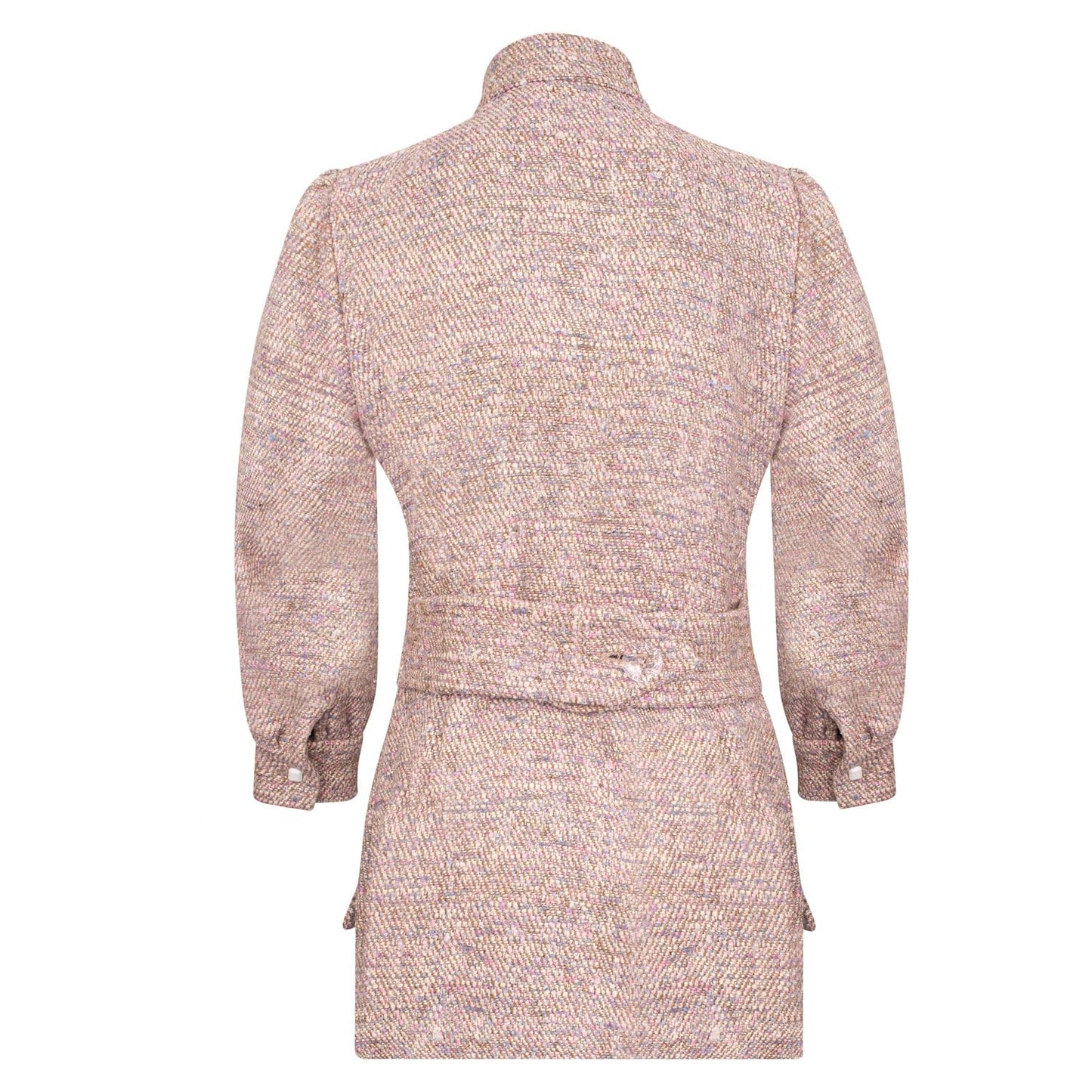 Tweed Silk Threads Coat Dress Celina