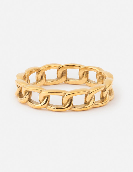 Chain Ring Symbolizing Freedom and New Path Jewelry