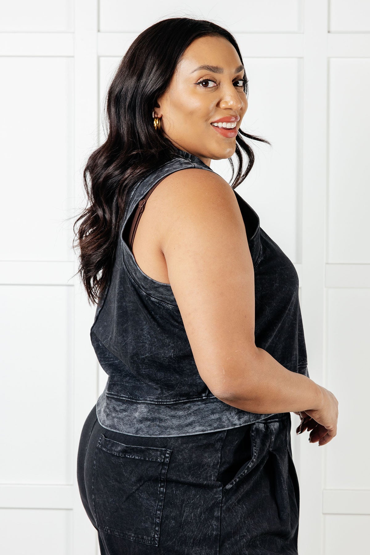 Chasing the Gains Black Tank Top Sweet Rae's Boutique