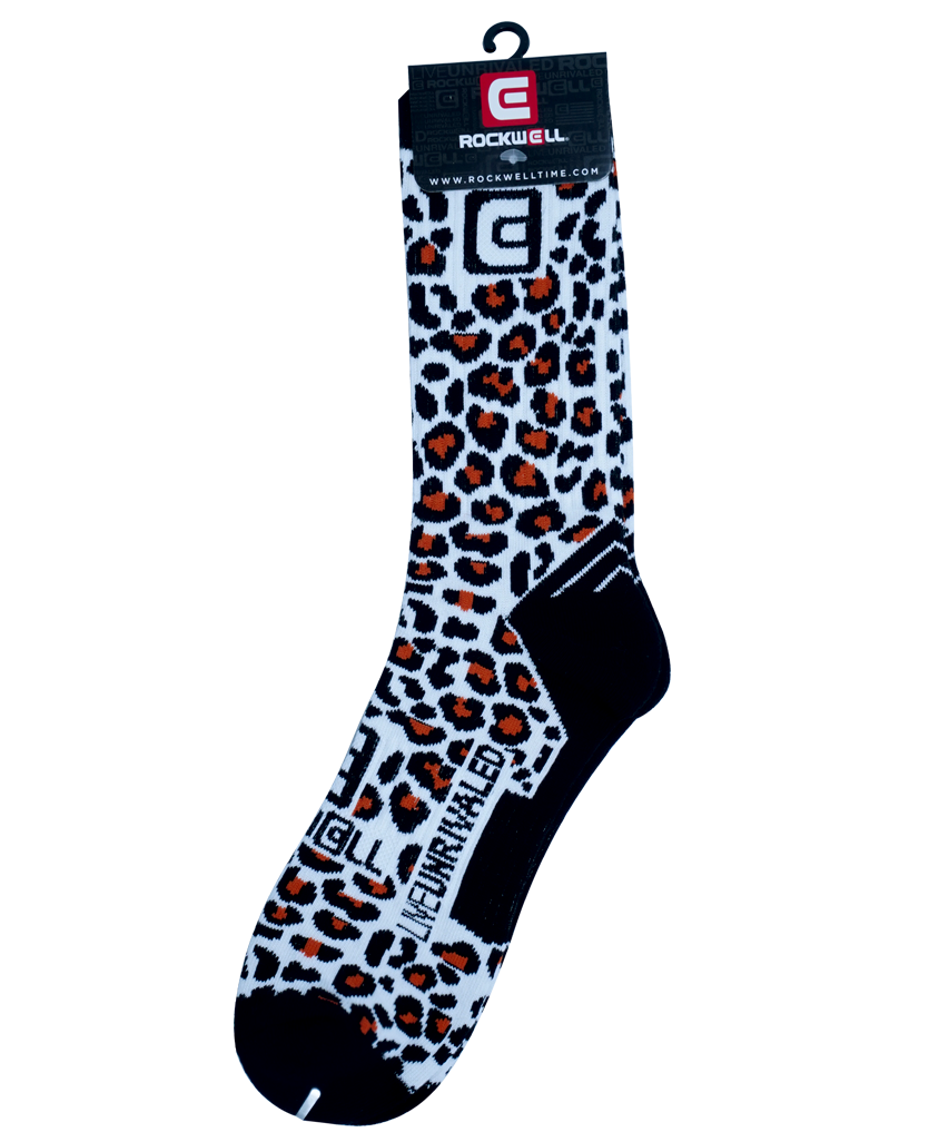 Cheetah Crew Fit Socks 100% Knitted Design