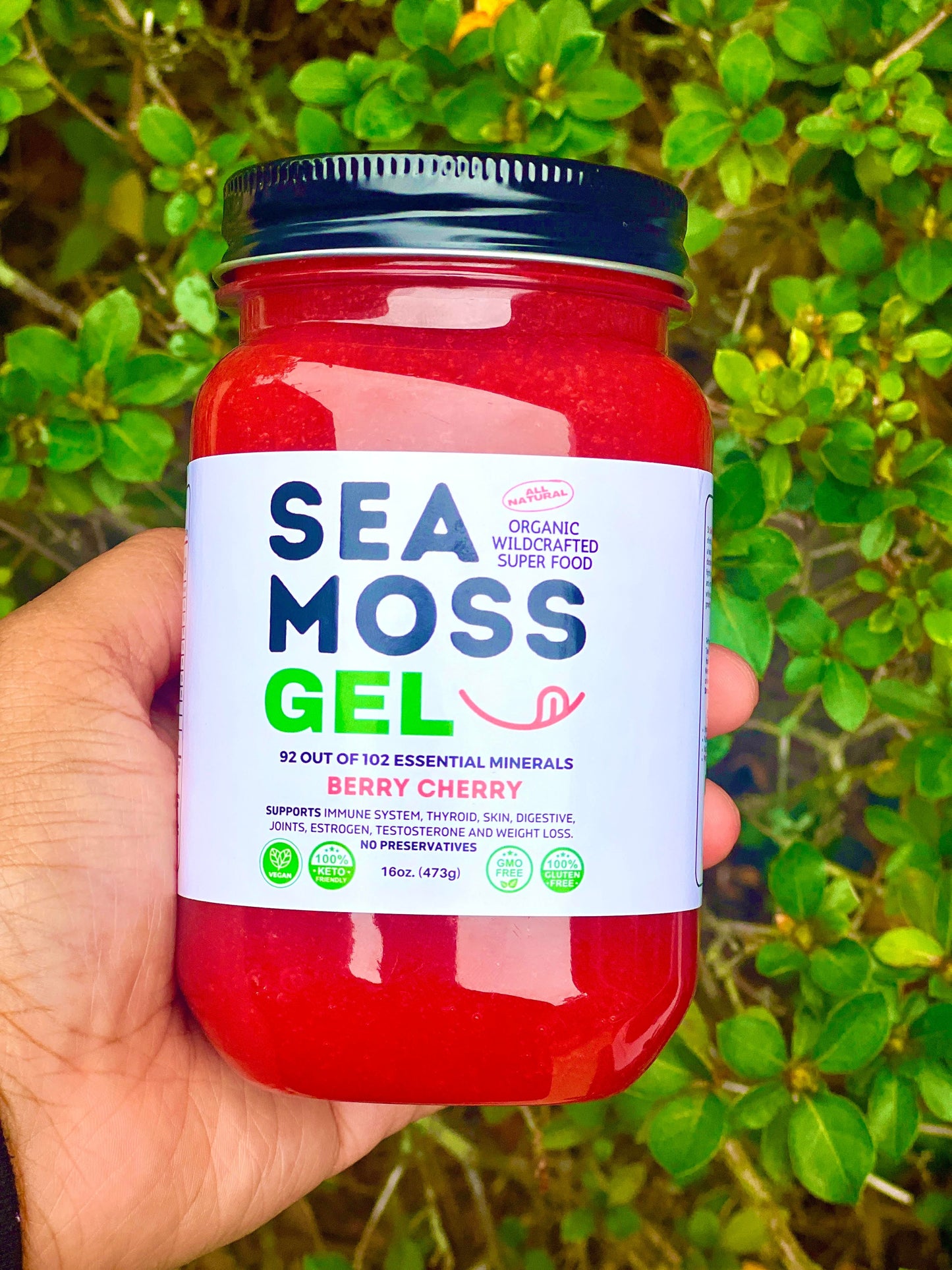 Flavored 100% Raw Organic Sea Moss Gel Wild Harvested - Dr. Sebi Inspired