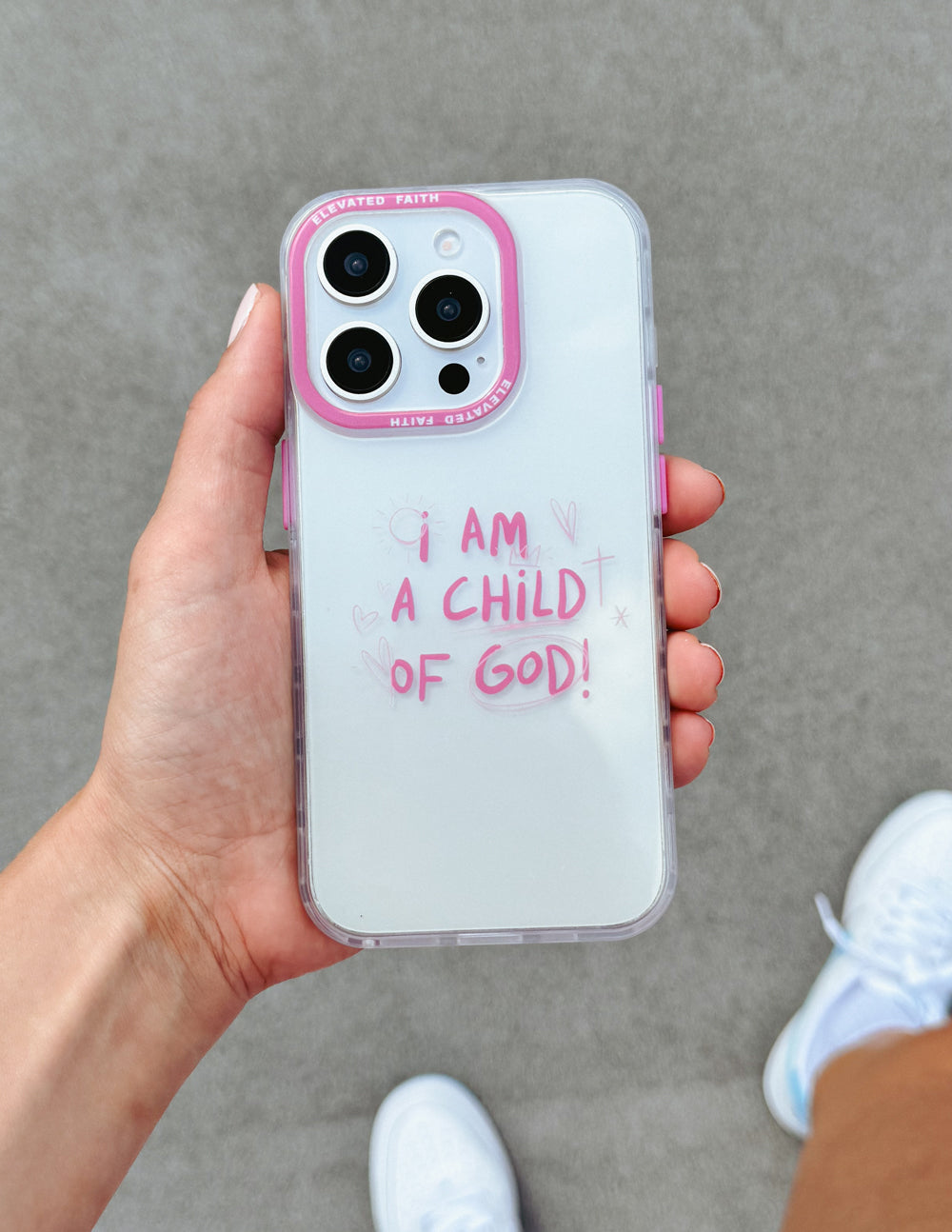 Child of God Pink Phone Case Durable Impact Protection