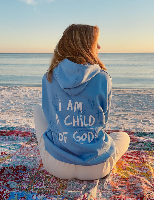 Child of God Electric Blue Unisex Hoodie