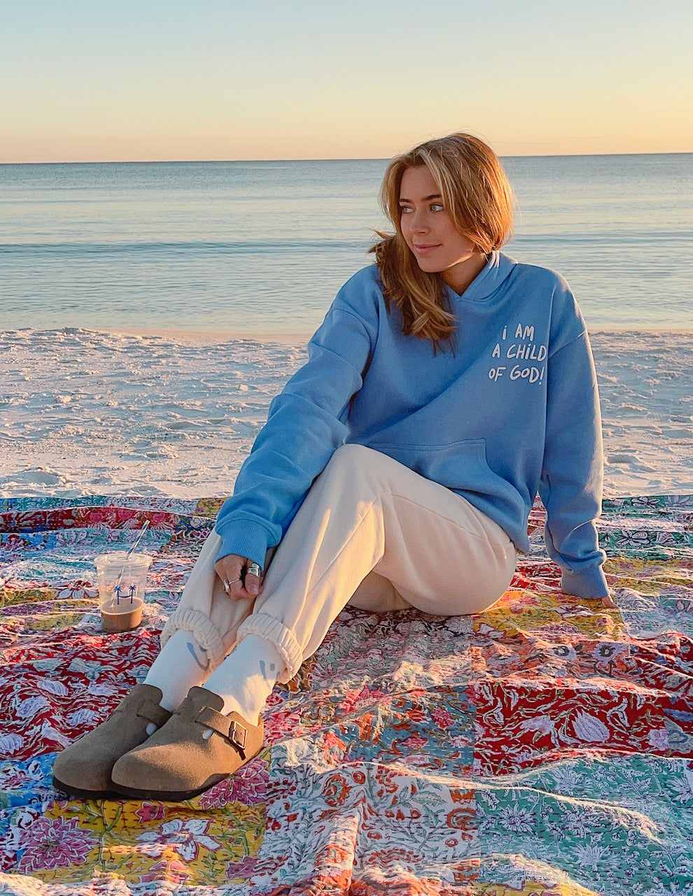 Child of God Electric Blue Unisex Hoodie