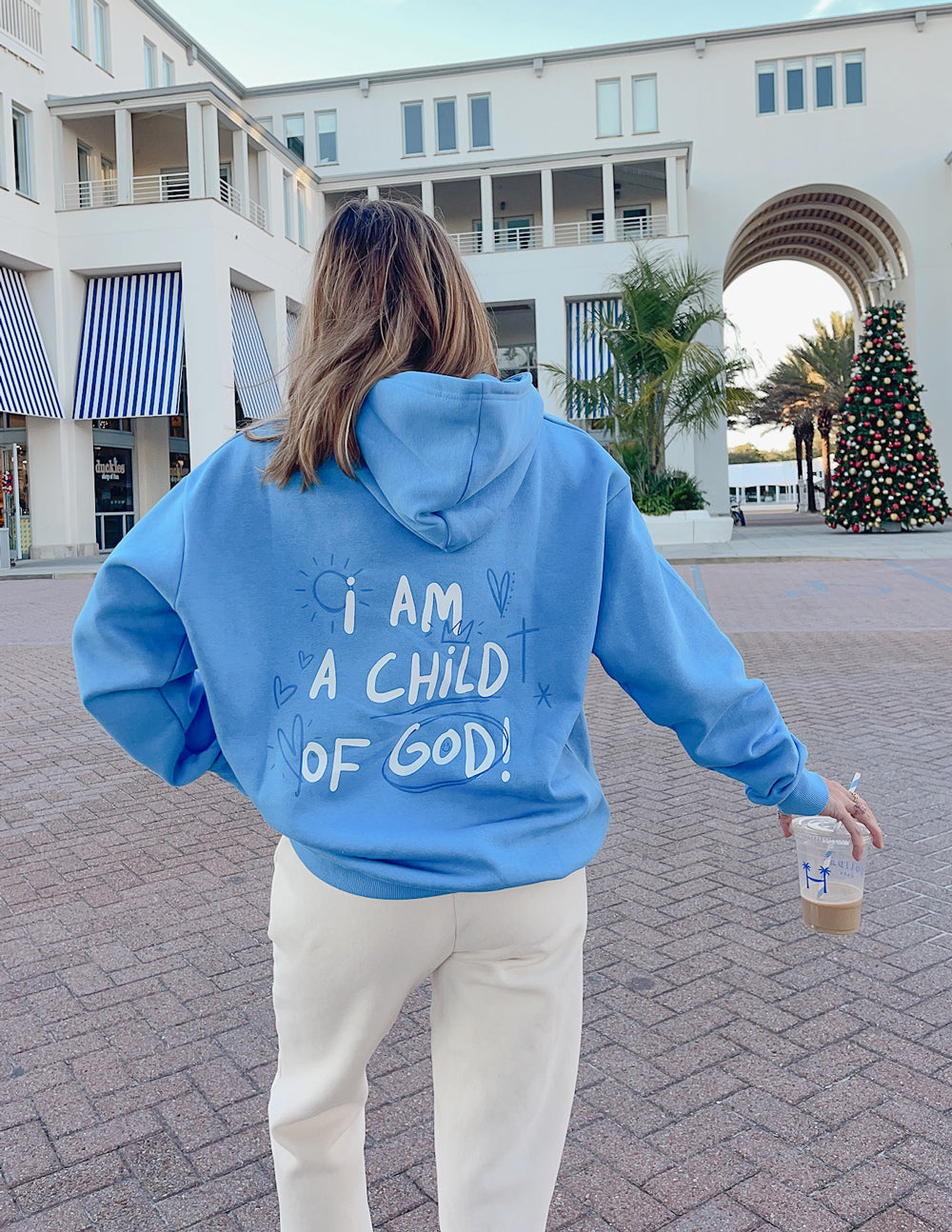 Child of God Electric Blue Unisex Hoodie