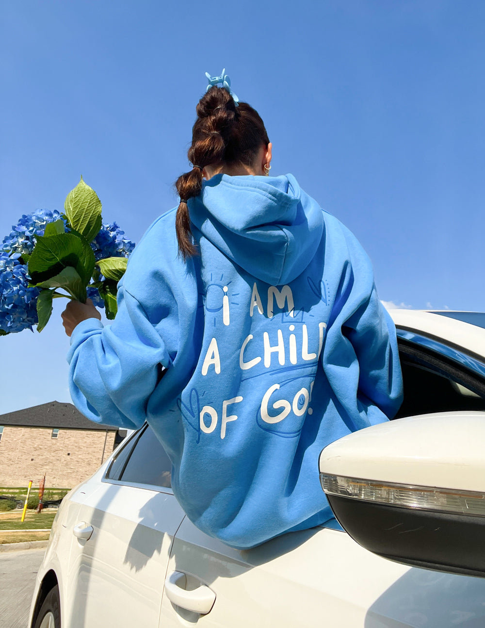 Child of God Electric Blue Unisex Hoodie