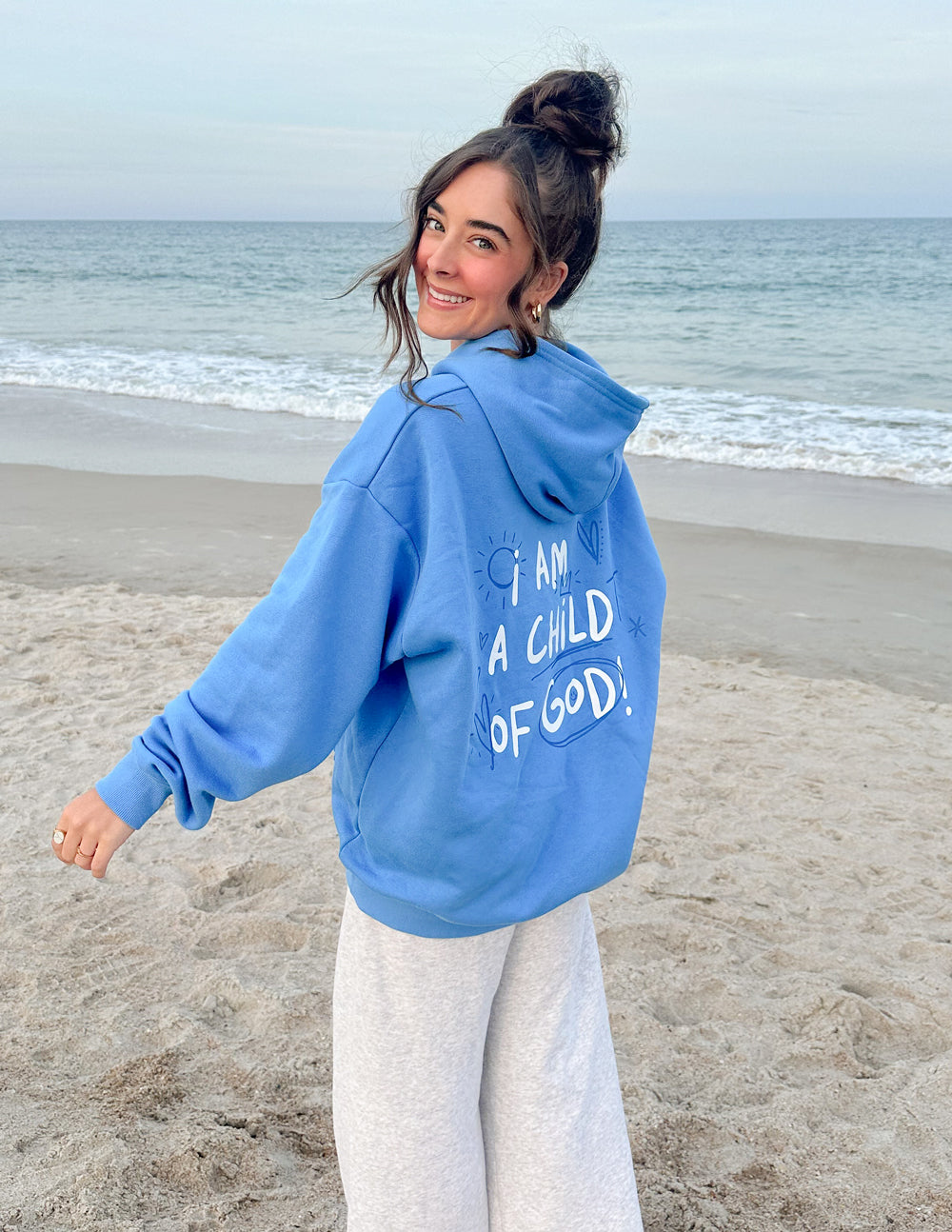 Child of God Electric Blue Unisex Hoodie