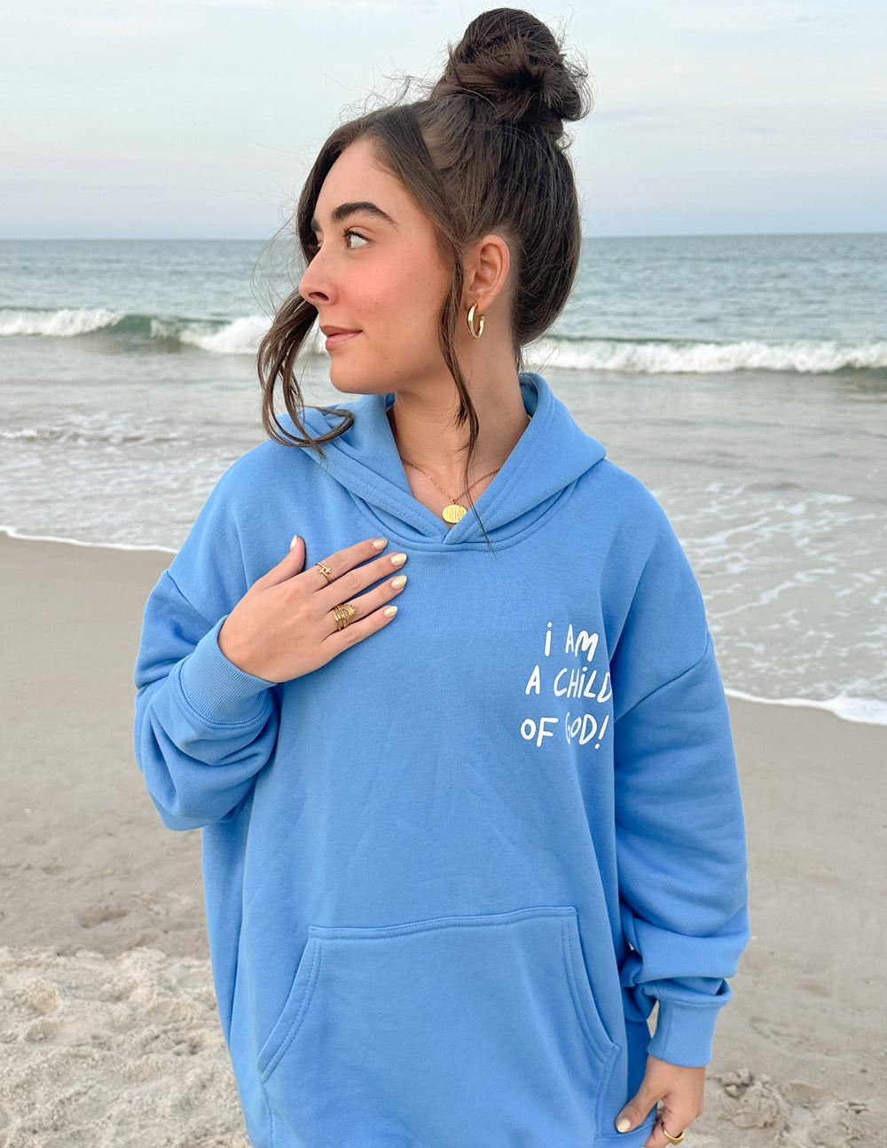Child of God Electric Blue Unisex Hoodie
