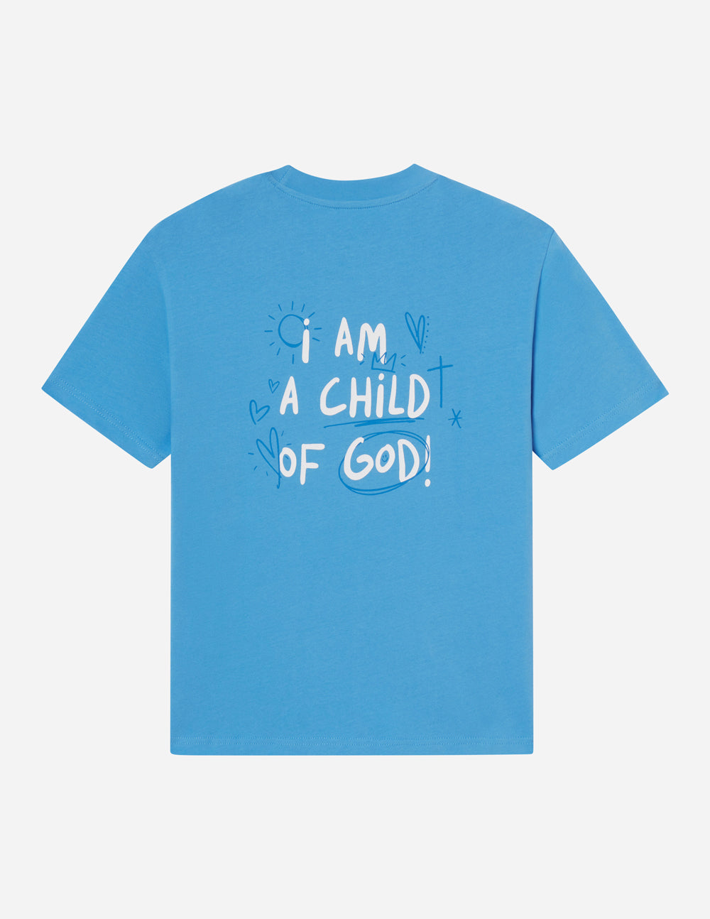 Electric Blue Oversized Unisex Tee Child of God
