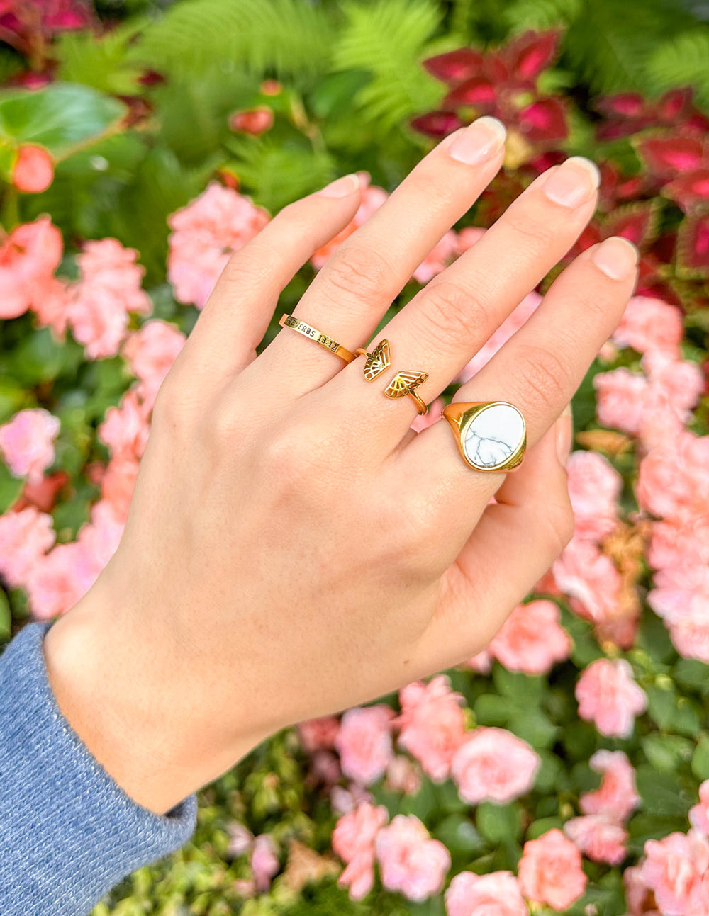 Howlite Stone Light Ring Elevated Faith