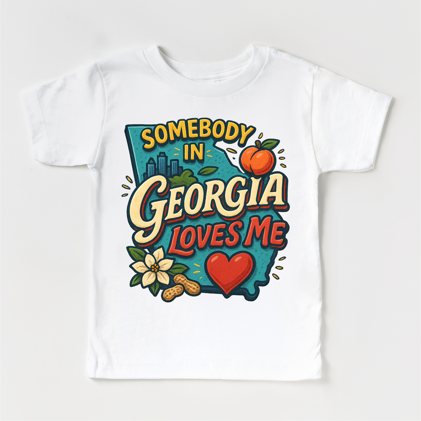 Somebody In Georgia Loves Me Shirt - State Souvenir Tee