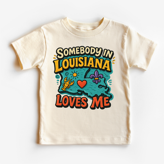 Somebody In Louisiana Loves Me Shirt - State Souvenir Tee