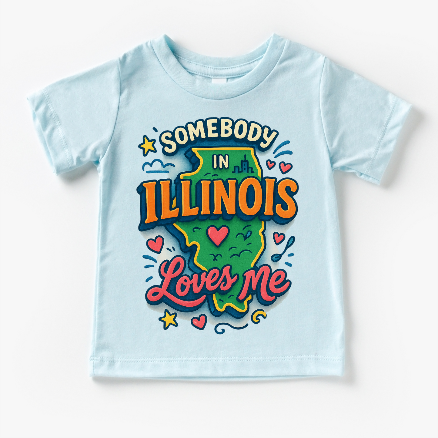 Somebody In Illinois Loves Me Shirt - State Souvenir Tee