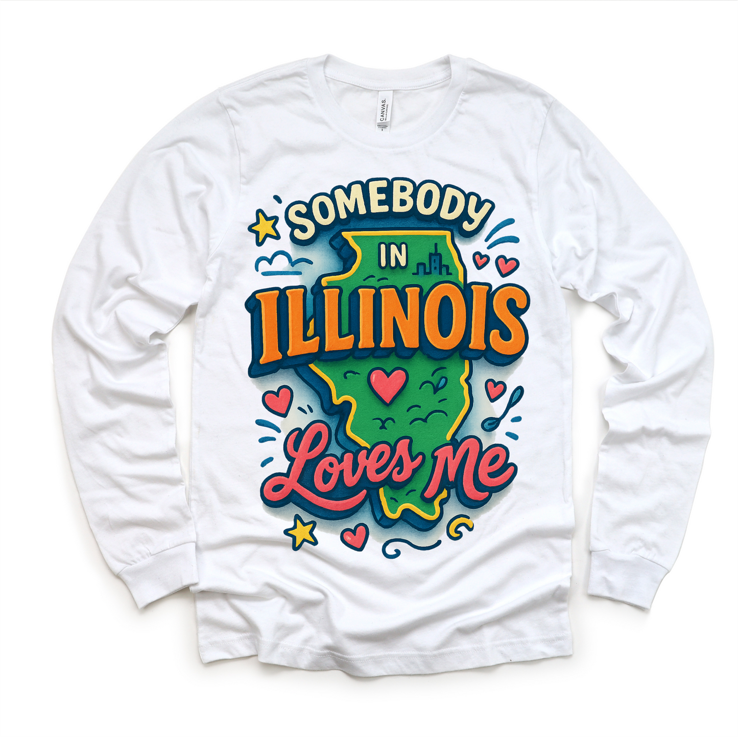 Somebody In Illinois Loves Me Shirt - State Souvenir Tee