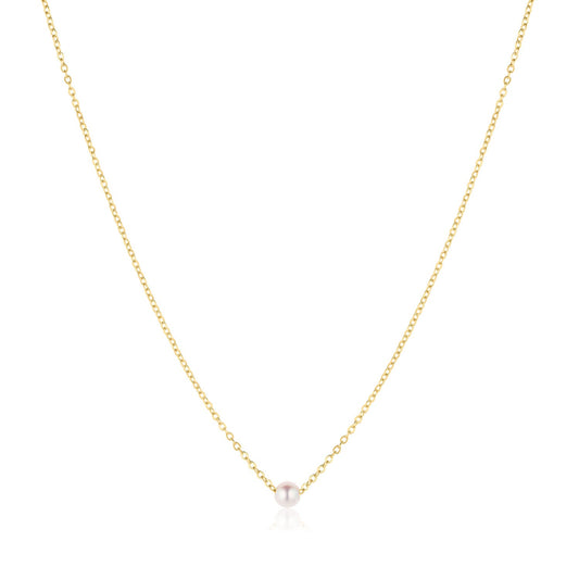 Claire Freshwater Pearl Necklace 14k Gold Filled Chain