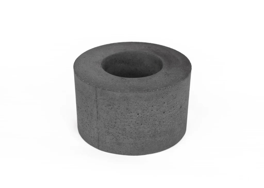 Classic Cylinder Concrete Fire Pit Dark Grey Fire Pit