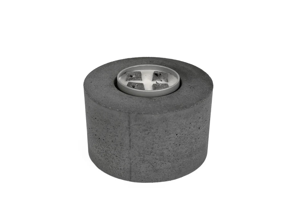 Classic Cylinder Concrete Fire Pit Dark Grey Fire Pit