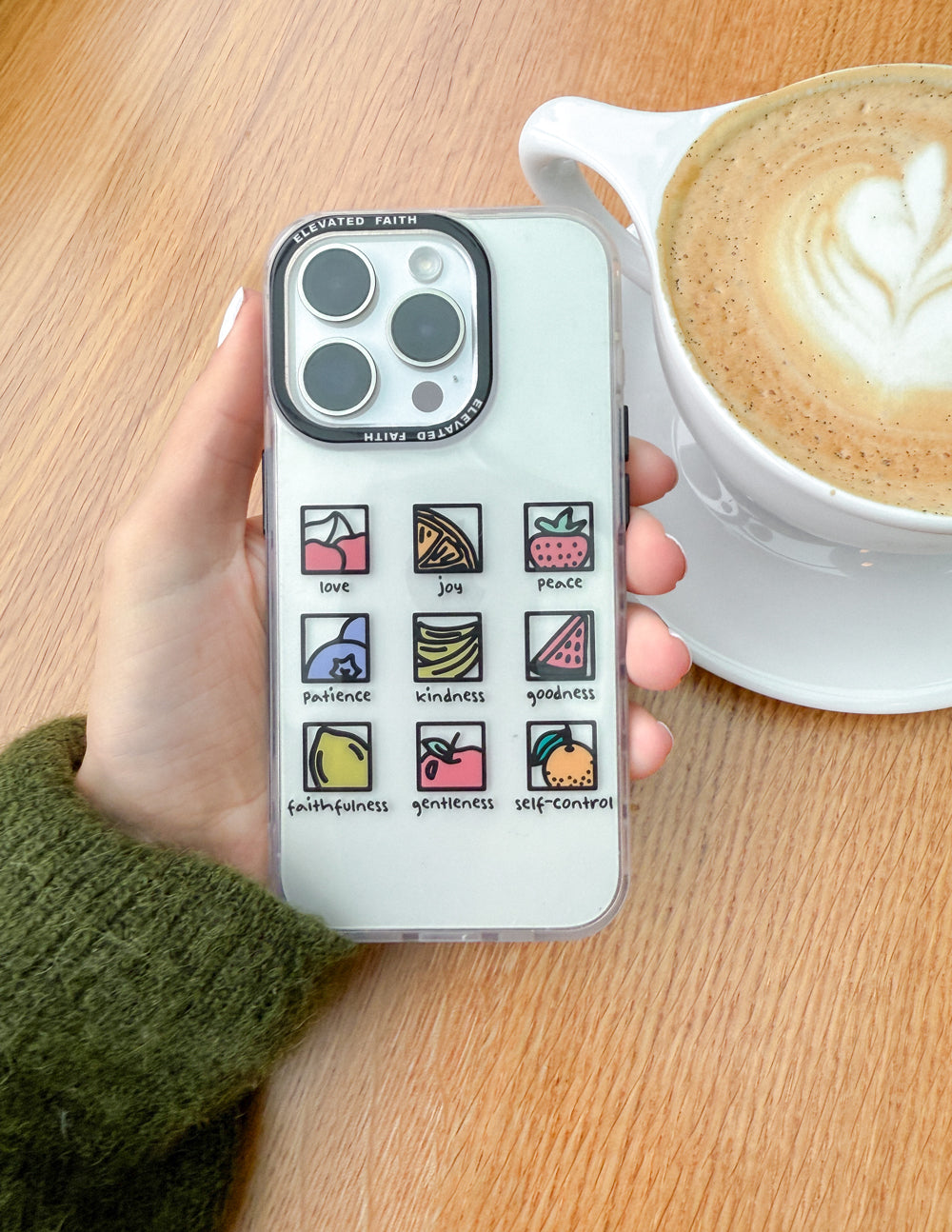 Clear Fruit of the Spirit Durable Phone Case Elevated Faith