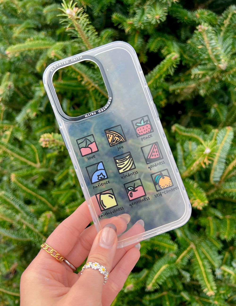 Clear Fruit of the Spirit Durable Phone Case Elevated Faith