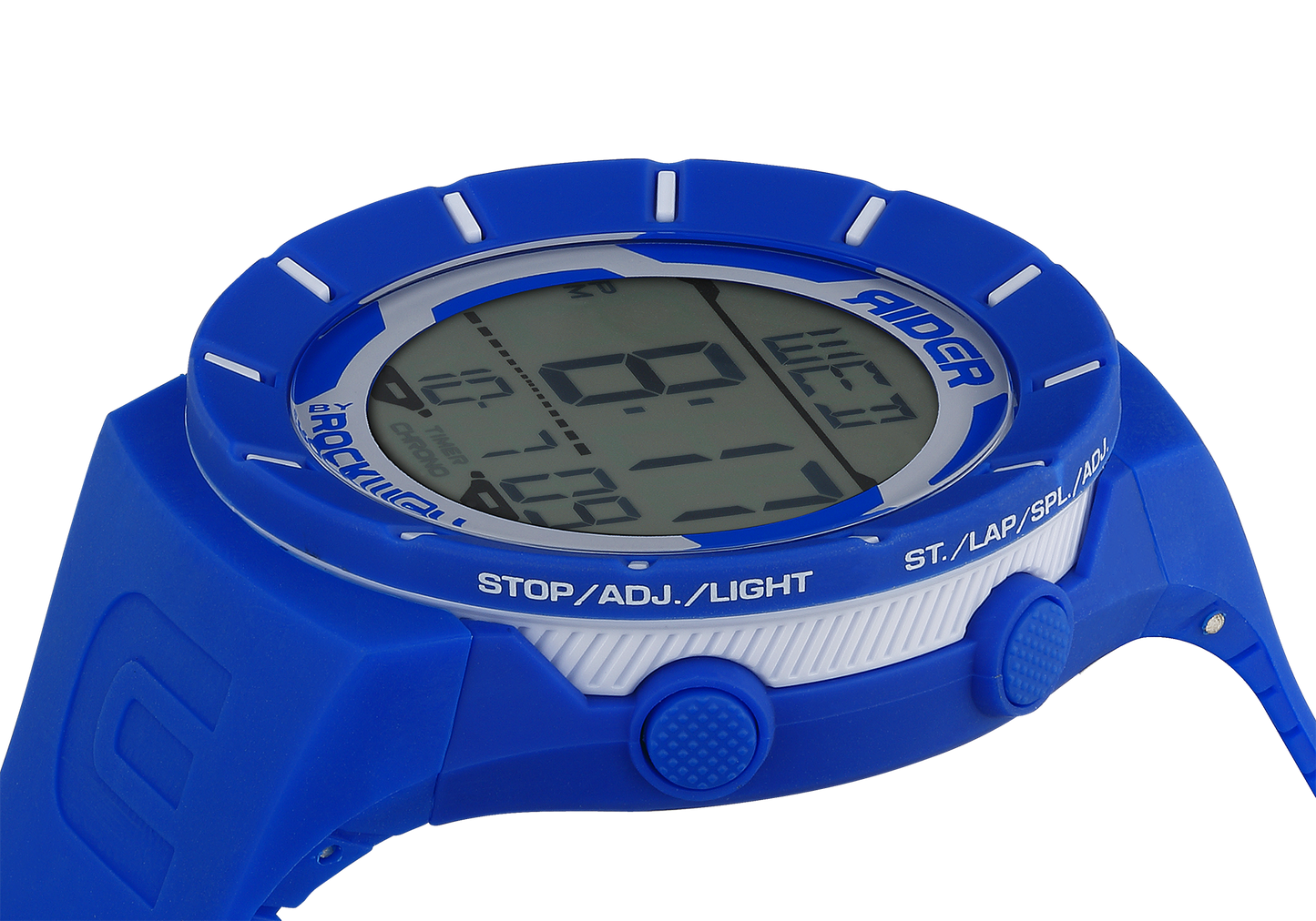 Coliseum Blue White Multifunction Digital Watch Rockwell