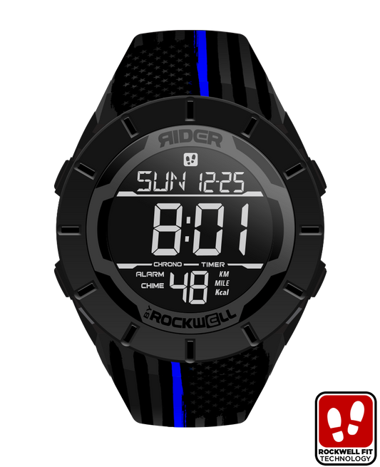 Coliseum Fit Assault Police Edition Tactical Watch Phantom Black Rockwell