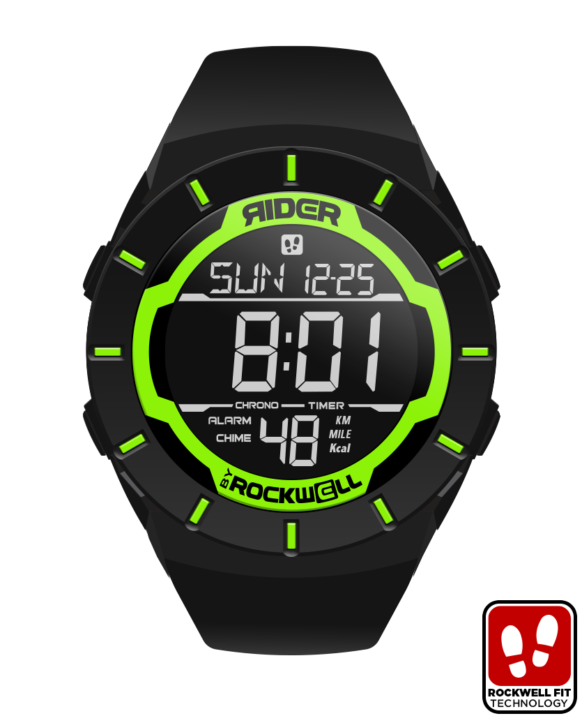 Coliseum Fit Black Green Watch Rockwell